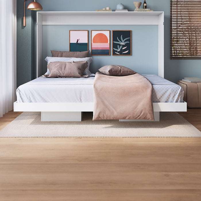 Cama Plegable Horizontal Dallas Blanco 140x190