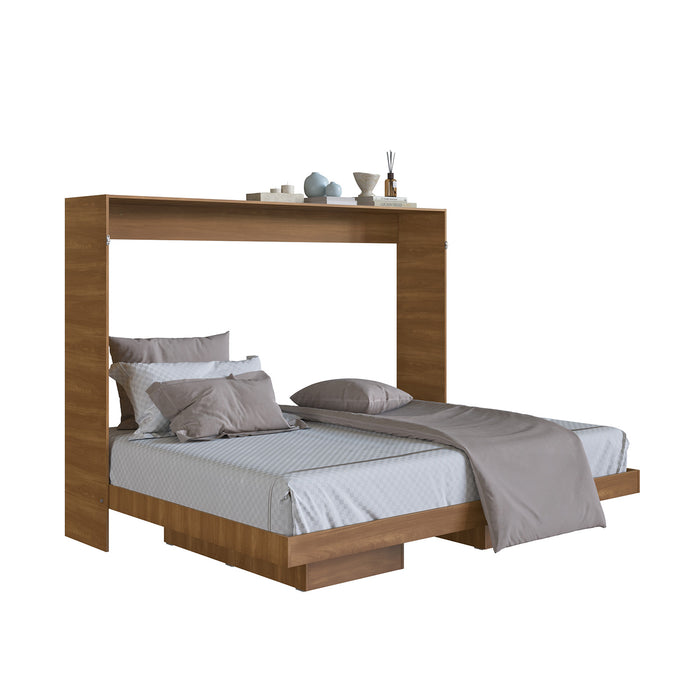 Cama Plegable Horizontal Dallas Nogal 140x190