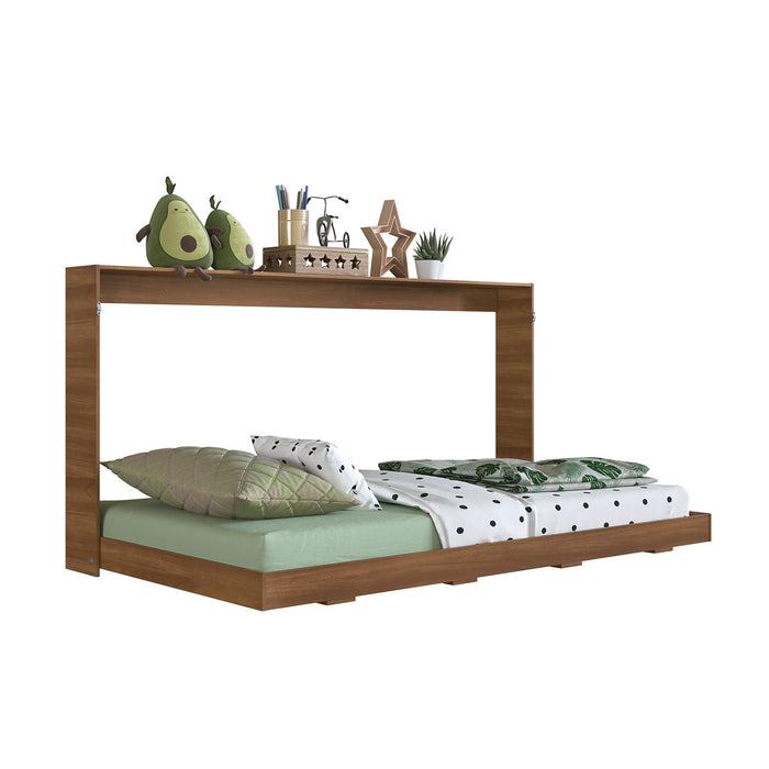 Cama Plegable Horizontal Phoenix Nogal 80x190