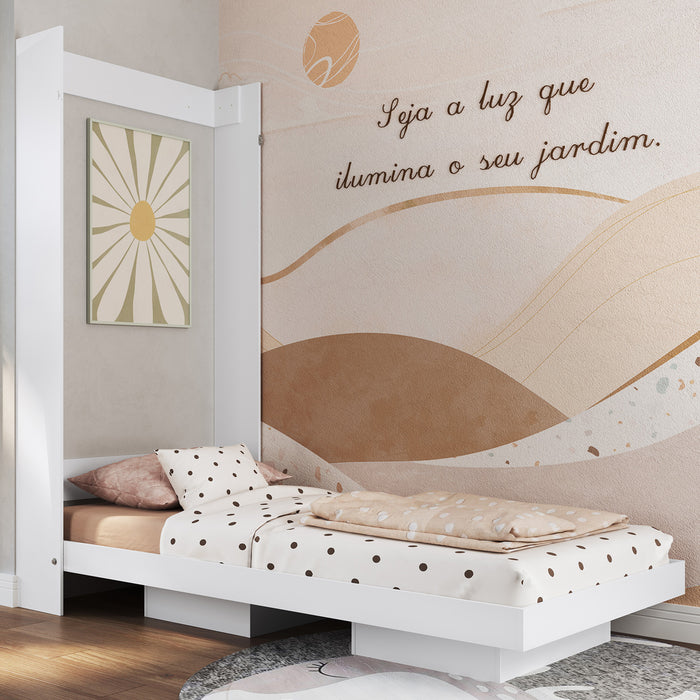Cama Plagable Vertical Vancouver Blanco 80x190