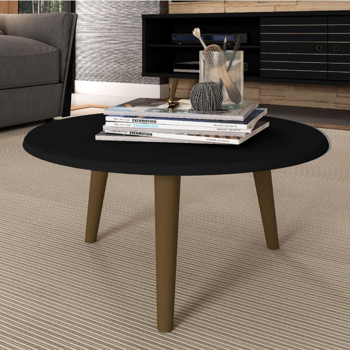 Mesa de Centro Brilhante Negro