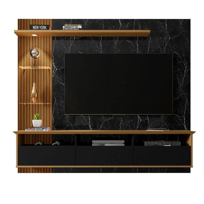 Rack para Tv Trend Hasta 60" Negro Canela Negro Marmol