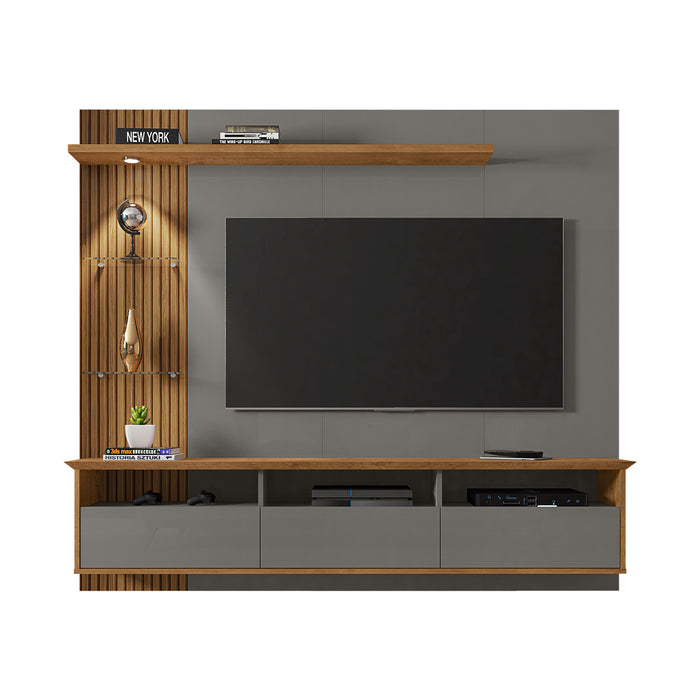 Rack para Tv Trend Hasta 60" Titanium Natural Ripado