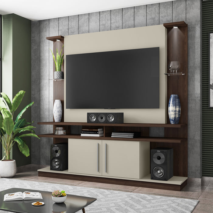 Estante para Tv York Hasta 55" Nogal Titanium