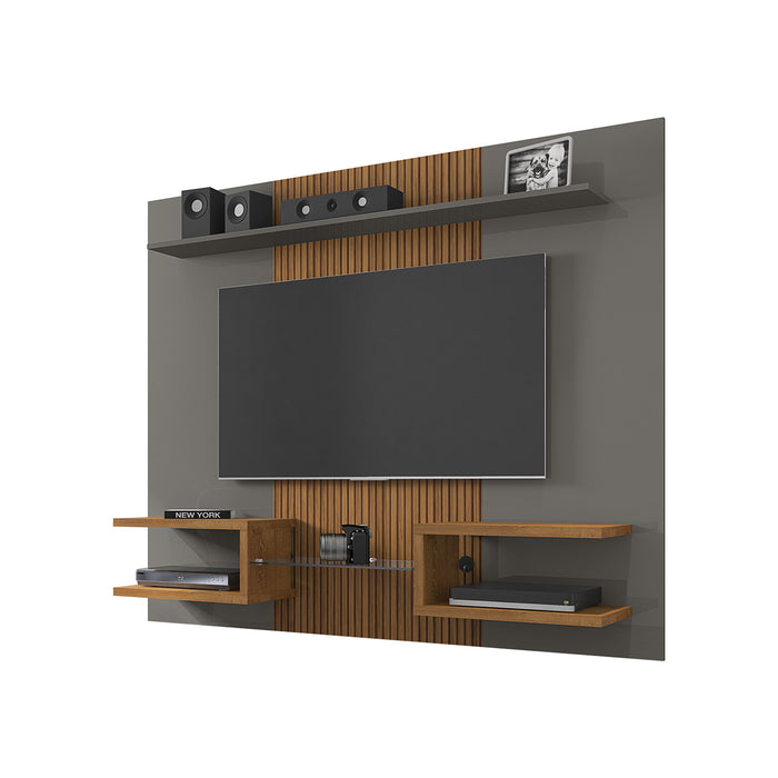 Rack para Tv Atlas Hasta 55" Titanium Natural Ripado