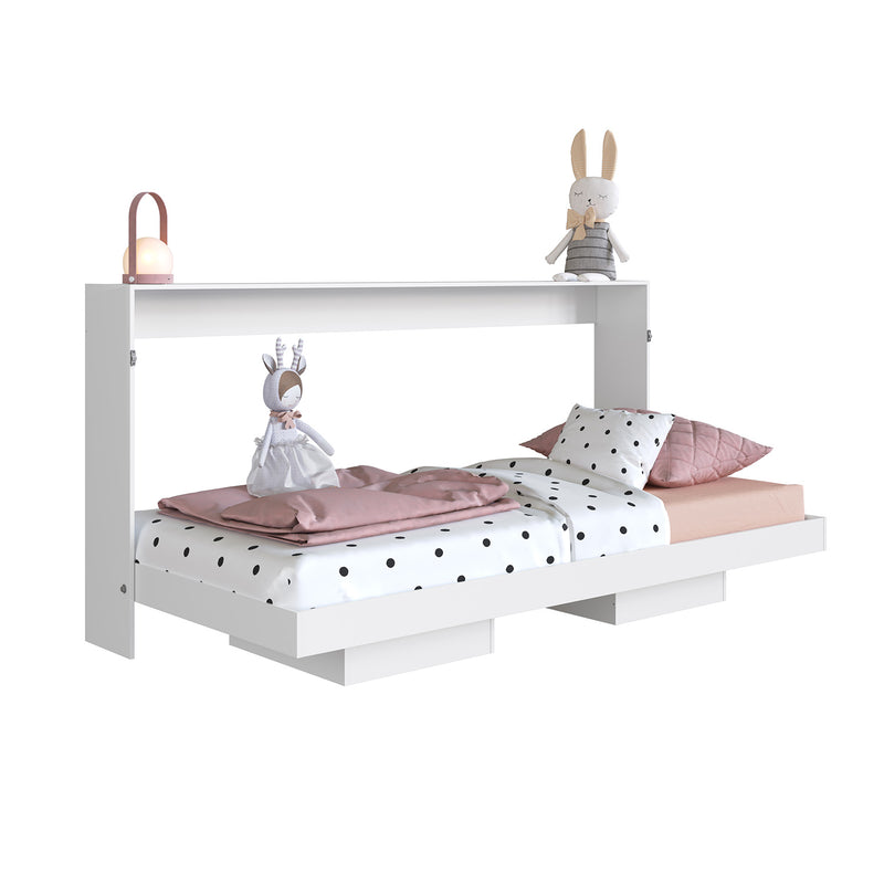 Cama Plegable Horizontal Dallas Blanco 80x190