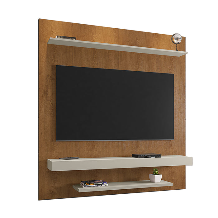 Rack para Tv Leme Hasta 60" Natural Blanco Invierno