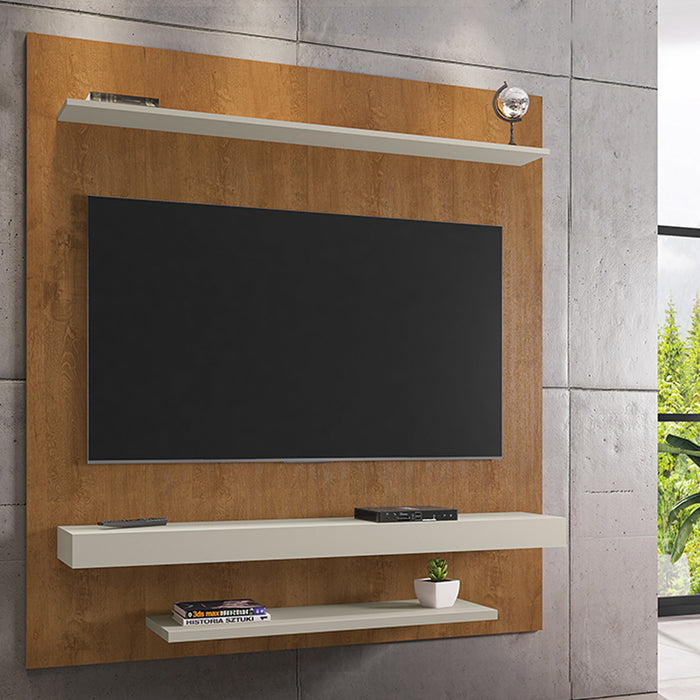 Rack para Tv Leme Hasta 60" Natural Blanco Invierno