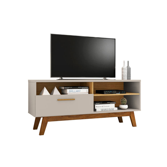 Rack para Tv Paladio Hasta 55" Blanco Invierno Canela