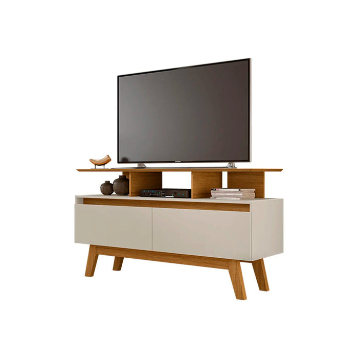 Rack para Tv Rubi 1.2 Hasta 50" Canela Blanco Invierno